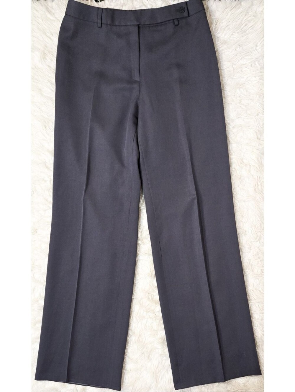 J Crew Favorite Fit Pants Wool Gray Lined Classic Straight Leg Suit Quiet Luxury